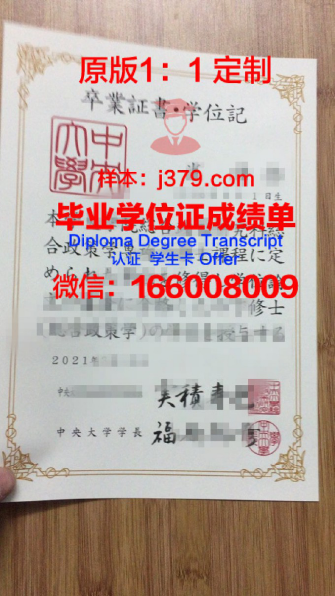 国立中央大学毕业证diploma