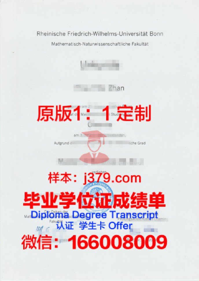 波恩大学毕业证diploma