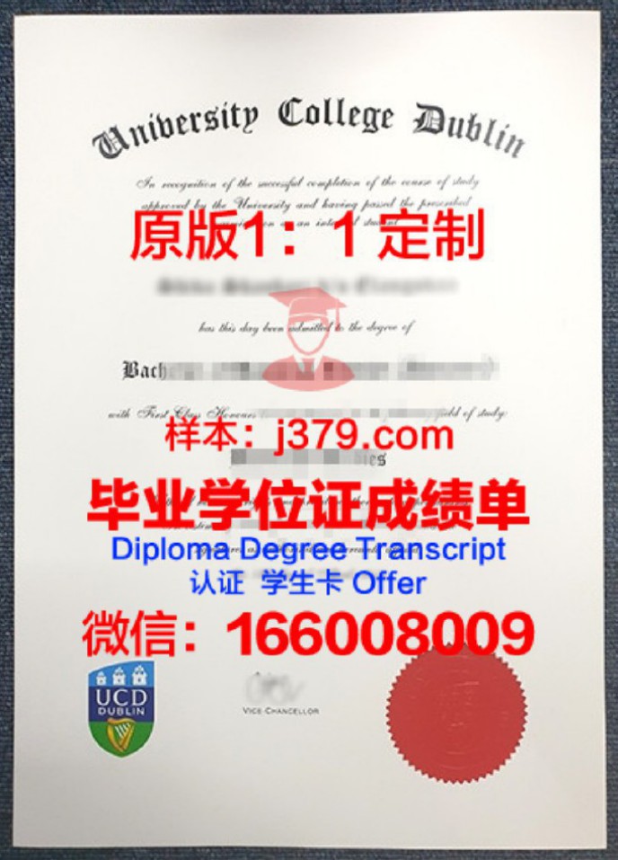 爱尔兰都柏林大学毕业证diploma